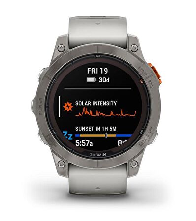 Garmin Fenix 7 Pro Beyaz - Turuncu Akıllı Saat