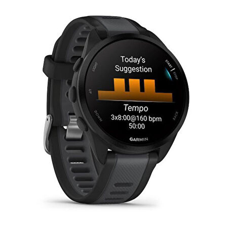 Garmin Forerunner 165 Music - Siyah/Slate Gri