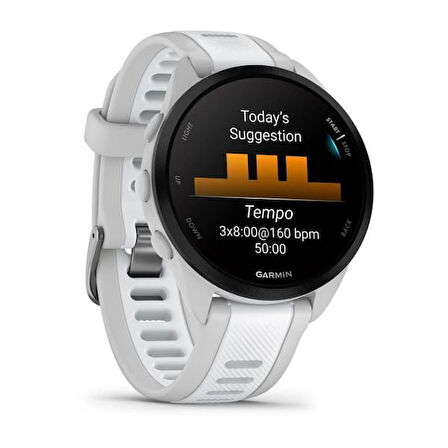 Garmin Forerunner 165 Music - Sis Grisi/Beyaz