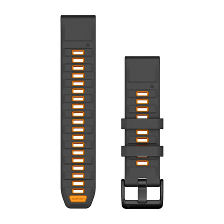 Garmin QuickFit 22 mm Yedek Kayış -Grafit/Turuncu