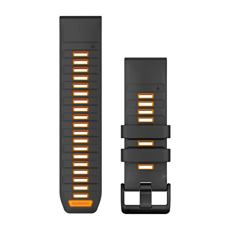 Garmin Quickfit 26 mm Yedek Kayış - Graphite/Turuncu