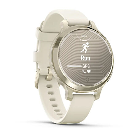 Garmin Lily 2 Active Lunar Gold Kemik Silikon Kayışlı