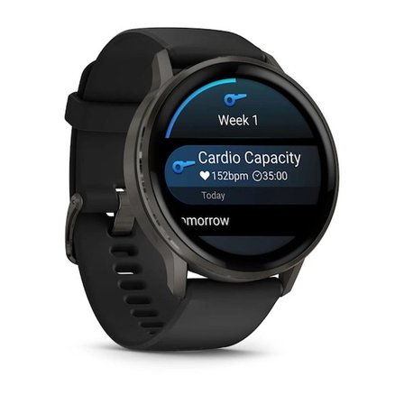 Garmin Venu 4 (45mm) GPS,Wi-Fi Black w/ Sİlver +