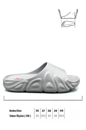 Sermoda Tarz Model Hafif Eva Yazlık Plaj Terliği Havuz Terliği Lavabo Terliği 2000 Gri