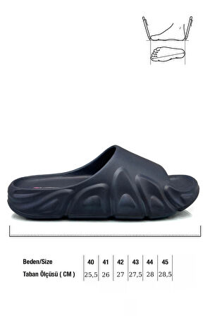 Sermoda Tarz Model Hafif Eva Yazlık Plaj Terliği Havuz Terliği Lavabo Terliği 2000 Lacivert