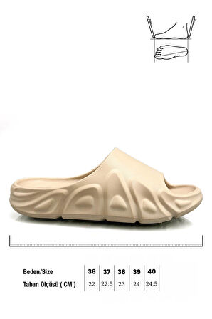 Sermoda Tarz Model Hafif Eva Yazlık Plaj Terliği Havuz Terliği Lavabo Terliği 2000 Vizon