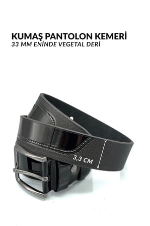 Sermoda 33 mm Baskılı Desenli Vegetal Deri Erkek Kumaş Pantolon Kemeri 2
