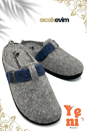 Kadın Kışlık Ev Terliği – Sıcak Tutan, Hafif ve Dayanıklı Şık Peluş Terlik Gri Laci