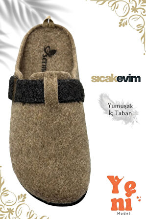 Kadın Kışlık Ev Terliği – Sıcak Tutan, Hafif ve Dayanıklı Şık Peluş Terlik Vizon Siyah