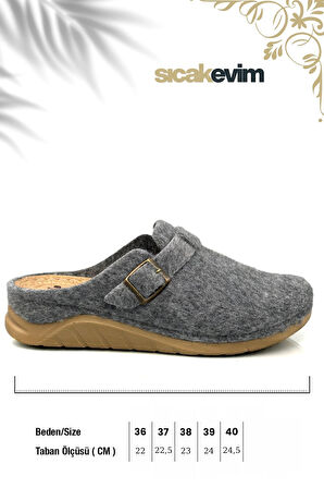 Kadın Kışlık Ev Terliği – Sıcak Tutan, Hafif ve Dayanıklı Şık Peluş Terlik Gri