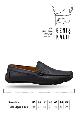 Sermoda Erkek Loafer - Hakiki Deri Rok Loafer Erkek Ayakkabı Lacivert