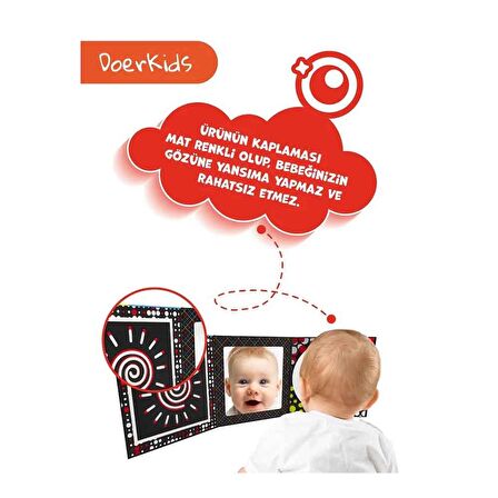 Doerkids Tummy Time Taşınabilir Güvenli Bebek Aynası