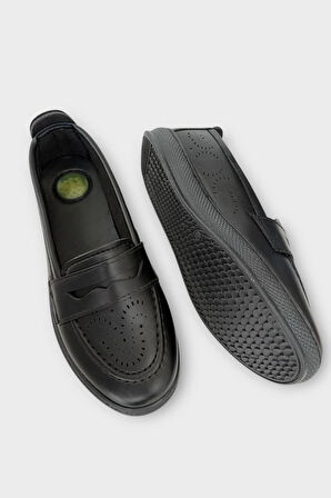 Kadın Ortopedik Yumuşak Comfort Casual Ayakkabı SİYAH