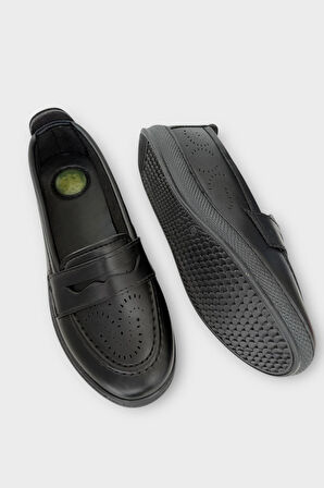 Kadın Ortopedik Yumuşak Comfort Casual Ayakkabı SİYAH