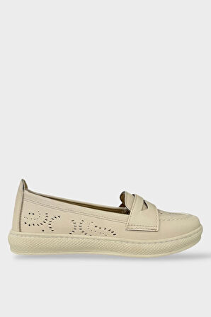Kadın Ortopedik Yumuşak Comfort Casual Ayakkabı BEJ