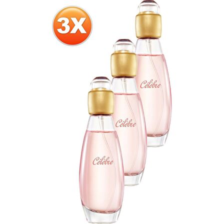 Kaliko Celebre Kadın Parfüm Edt 50 Ml. Üçlü Set