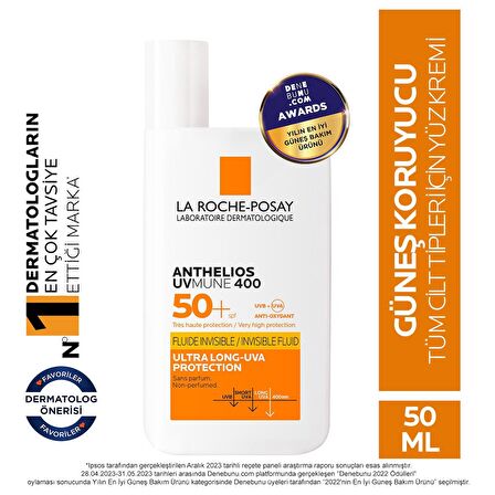 Kaliko Roche Posay Anthelios Uvmune 400 Spf 50  Invisible Fluid 50 Ml