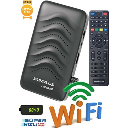 Kaliko Kaliko Falcon Çanaklı-Çanaksız Wi-Fi Dahil Full Hd  Uydu Alıcısı (Sınırsız Sinema Paketli)