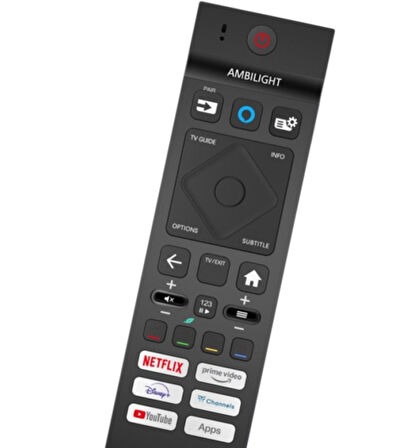 philips ile uyumlu Model 65PUS8510/12 qled 4k Ambilight Mikrofonlu Kumanda