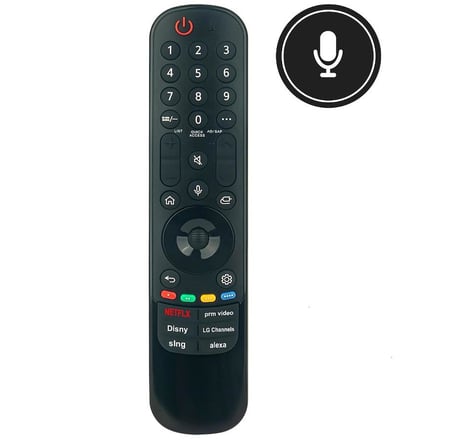 lg ile uyumlu Model OLED55C46LA Webos Tv Kumandası-Mikrofon ve Air Mause