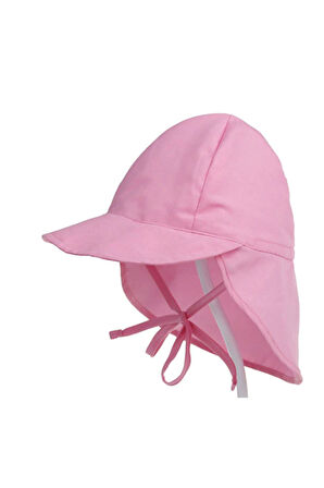 Upf50 + Uv Koruma Cabuk Kuruyan Ayarlanabilir Ince Kumas Bebek Kova Şapka 0-18 Ay Boyun Korumali