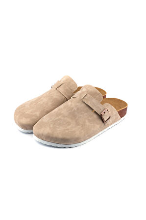 Kadın Ortopedik Yumuşak Tabanlı Terlik Önü Kapalı Paslanmaz Tokalı Kaymaz Sabo Ev Dışarı Terliği