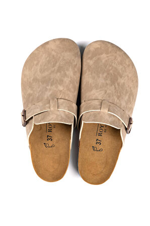 Kadın Ortopedik Yumuşak Tabanlı Terlik Önü Kapalı Paslanmaz Tokalı Kaymaz Sabo Ev Dışarı Terliği