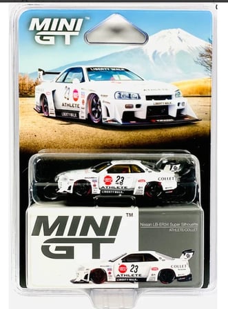 Mini T Mini Gt #1059 Nissan LB-ER34 Super Silhouette Athlete/collet White