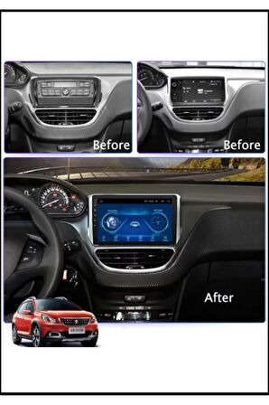 Peugeot 2008 Peugeot 308 Peugeot 208 2015- 4-32 Gb 10 Inç Multimedia Sistemi (GÖRSEL TEMSİLİDİR)