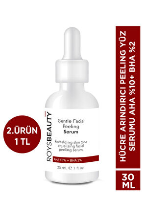 ROYS Beauty Hücre Arındırıcı Peeling Yüz Serumu Aha %10+ Bha %2