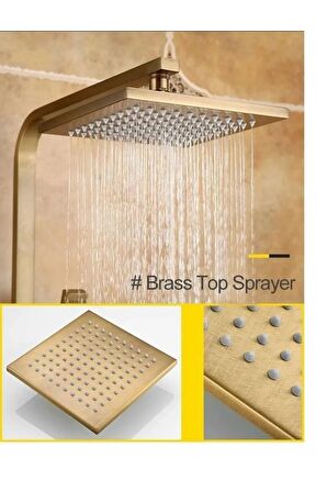 Banyo Bataryası Duş Seti Antik Bronz Termastatlı Yeni Ürün 5 Yıl Garantili Yeni Model
