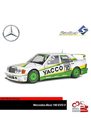 Mercedes-benz 190 Evo Iı 1/18 Ölçek Diecast Metal Model Araba