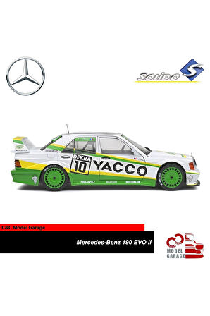 Mercedes-benz 190 Evo Iı 1/18 Ölçek Diecast Metal Model Araba