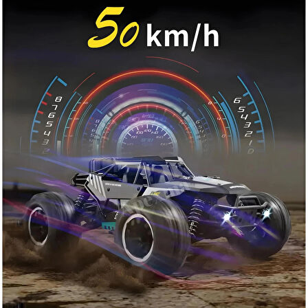 2.4GHz Uzaktan Kumandalı Metal Gövde 50 Km Hız Yapan 4x4 Off-Road Arazi Aracı - Kumandalı 7.4V 1300 Mah Şarjlı Rc Araba