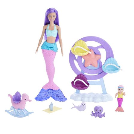 Mattel Oyuncak Barbie Dreamtopıa Deniz Kızı Bebek ve Çocuk Oyun Alanı HLC30