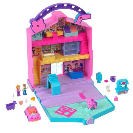 Mattel Oyuncak Polly Pocket Eğlenceli Market Oyun Seti HRD45