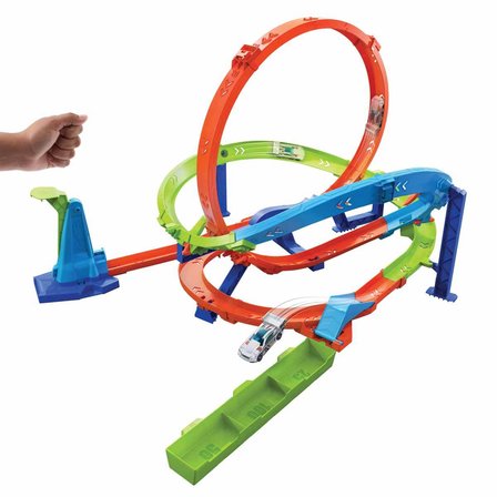Mattel Oyuncak Hot Wheels Bumerang Çemberli Yarış Pisti HTK16