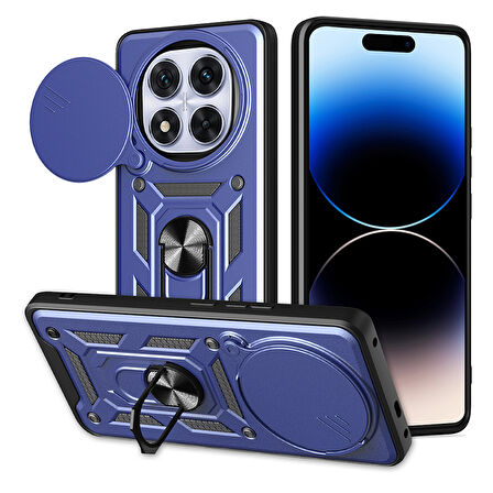Xiaomi Redmi Note 14 Pro Plus Kılıf Magnetik Standlı Kamera Korumalı Sürgülü Vega Kapak