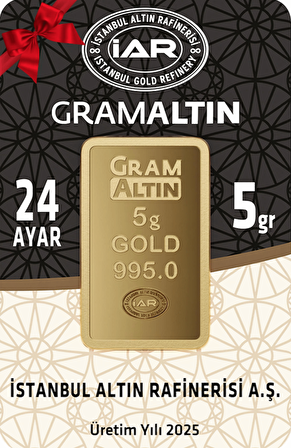 IAR 24 Ayar 5 Gram Külçe Altın