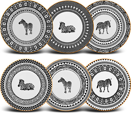 Karaca Silk Road 6 Parça Porselen Pasta Takımı 19 cm