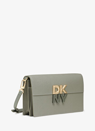 Dkny Deri Yeşil Kadın 12x21x5 cm Çapraz Çanta R42FKE32