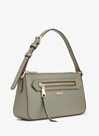 Dkny Deri Yeşil Kadın 23x12x6 cm Çapraz Çanta R42HKE18