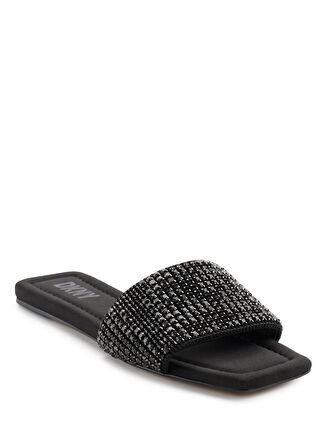 Dkny Siyah - Gümüş Kadın Terlik DEVLYN - FLAT SLIDE