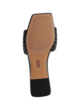 Dkny Siyah - Gümüş Kadın Terlik DEVLYN - FLAT SLIDE