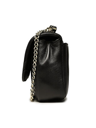 BECCA MD FLAP SHOULD Mini Omuz Çantası-Siyah-Altın | undefined