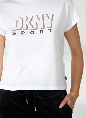 Dkny Jeans Bisiklet Yaka Düz Beyaz Kadın T-Shirt DP2T9147