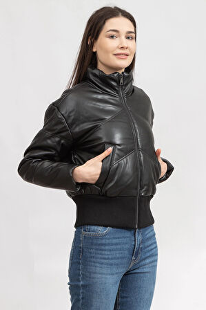 Puffer Kadın Mont-Siyah | M