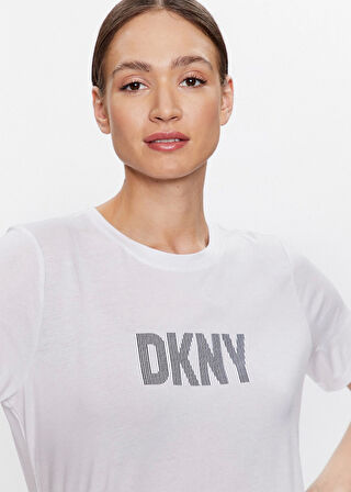 Kadın Logo Baskılı T-Shirt-Beyaz | XS