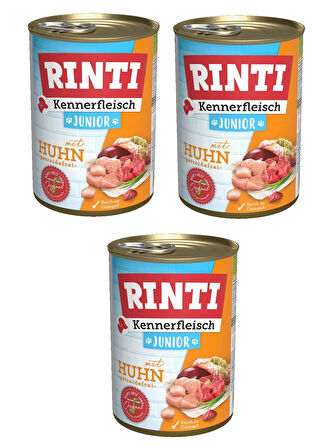 Rinti Tavuklu Gurme Yavru Köpek Konservesi 400 Gr. X 3 Adet