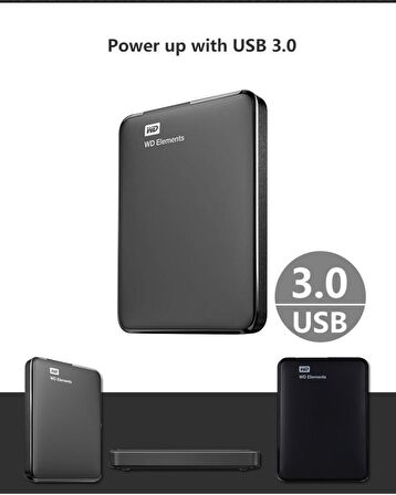 Wd 250Gb Elements  2.5' USB 3.0 Taşınabilir Disk